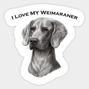 Weimaraner Dog Sticker